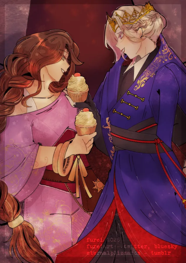 Couple commission sample of two characters together